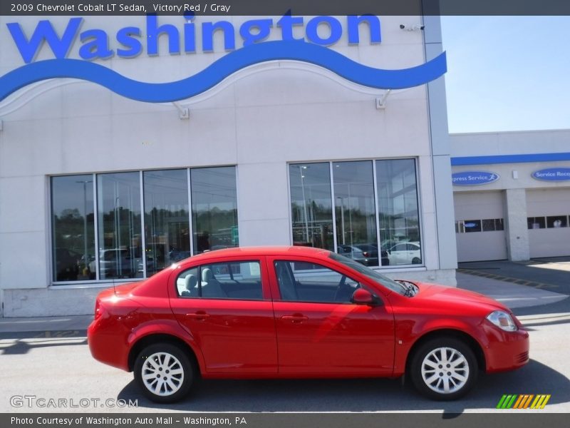 Victory Red / Gray 2009 Chevrolet Cobalt LT Sedan