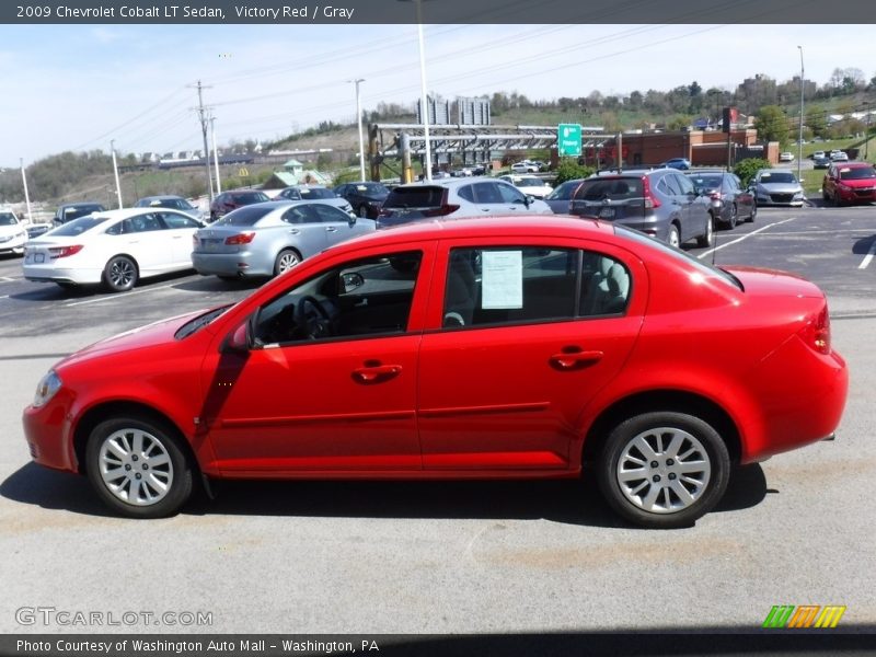 Victory Red / Gray 2009 Chevrolet Cobalt LT Sedan