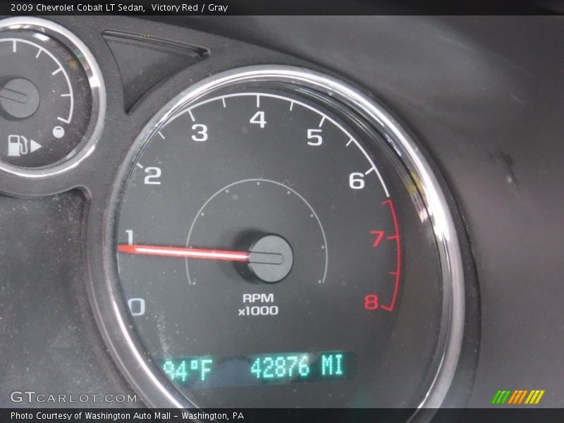 Victory Red / Gray 2009 Chevrolet Cobalt LT Sedan
