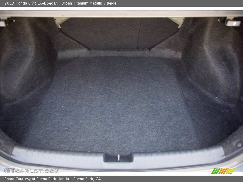 Urban Titanium Metallic / Beige 2013 Honda Civic EX-L Sedan