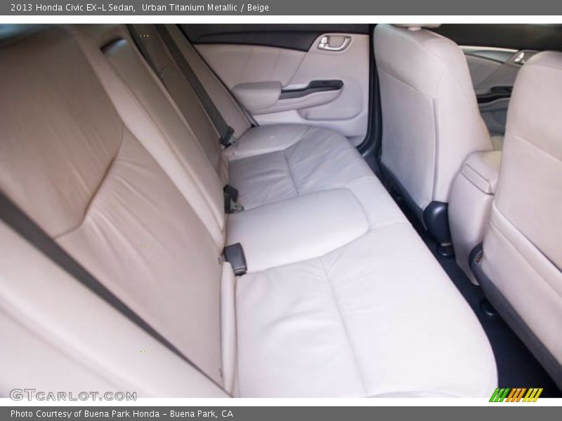 Urban Titanium Metallic / Beige 2013 Honda Civic EX-L Sedan