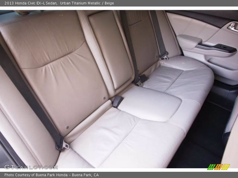 Urban Titanium Metallic / Beige 2013 Honda Civic EX-L Sedan