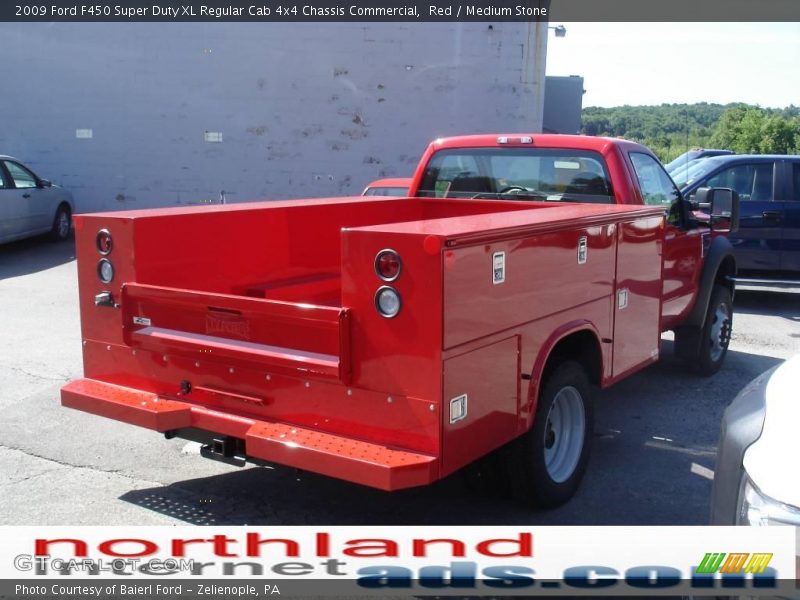 Red / Medium Stone 2009 Ford F450 Super Duty XL Regular Cab 4x4 Chassis Commercial
