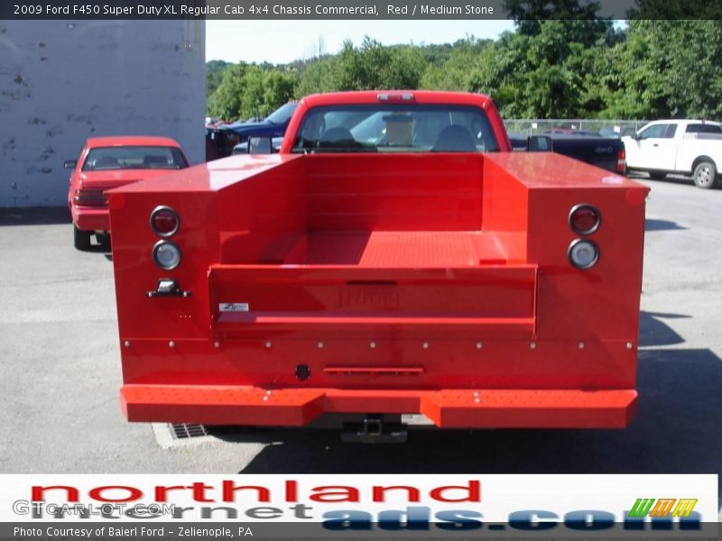 Red / Medium Stone 2009 Ford F450 Super Duty XL Regular Cab 4x4 Chassis Commercial