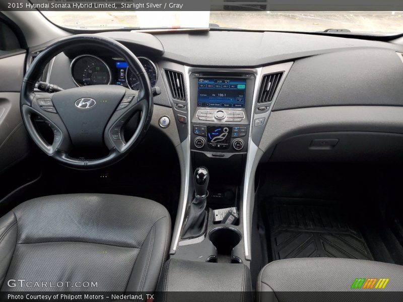 Starlight Silver / Gray 2015 Hyundai Sonata Hybrid Limited