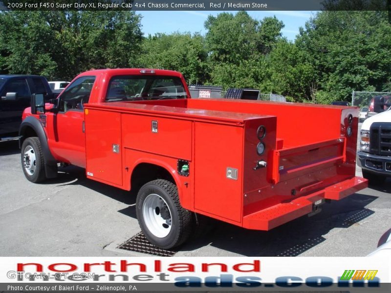 Red / Medium Stone 2009 Ford F450 Super Duty XL Regular Cab 4x4 Chassis Commercial