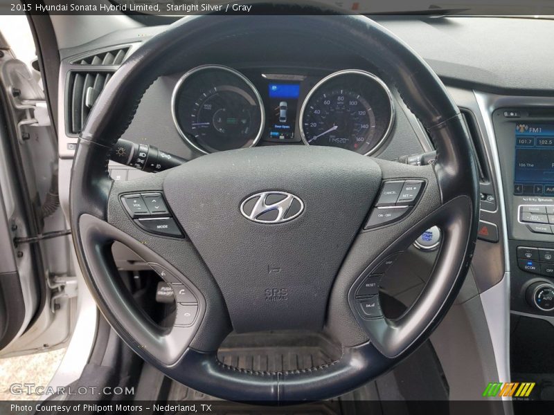 Starlight Silver / Gray 2015 Hyundai Sonata Hybrid Limited