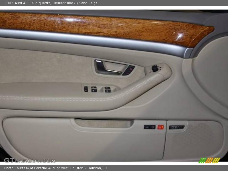Brilliant Black / Sand Beige 2007 Audi A8 L 4.2 quattro