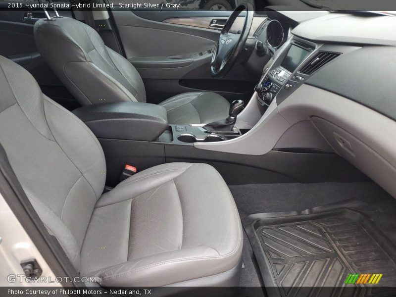 Starlight Silver / Gray 2015 Hyundai Sonata Hybrid Limited