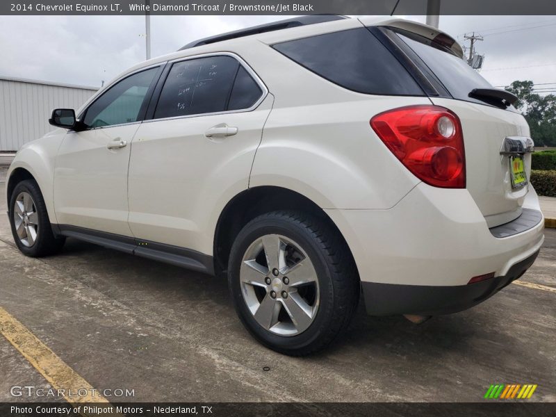 White Diamond Tricoat / Brownstone/Jet Black 2014 Chevrolet Equinox LT