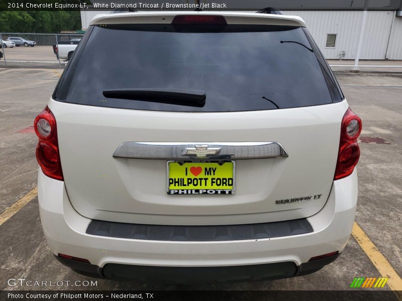 White Diamond Tricoat / Brownstone/Jet Black 2014 Chevrolet Equinox LT