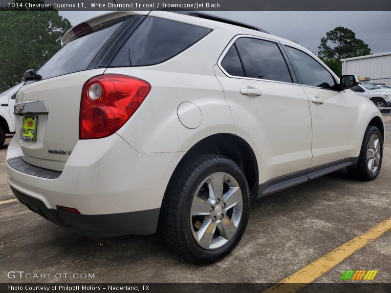 White Diamond Tricoat / Brownstone/Jet Black 2014 Chevrolet Equinox LT
