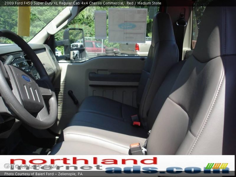 Red / Medium Stone 2009 Ford F450 Super Duty XL Regular Cab 4x4 Chassis Commercial