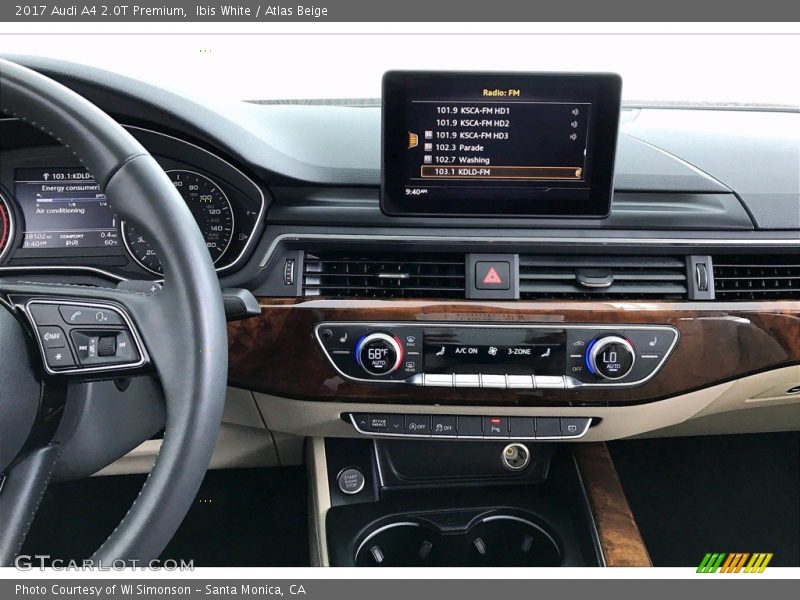 Dashboard of 2017 A4 2.0T Premium