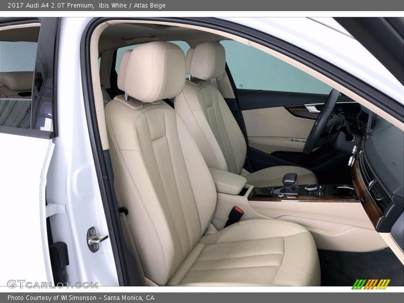 Front Seat of 2017 A4 2.0T Premium