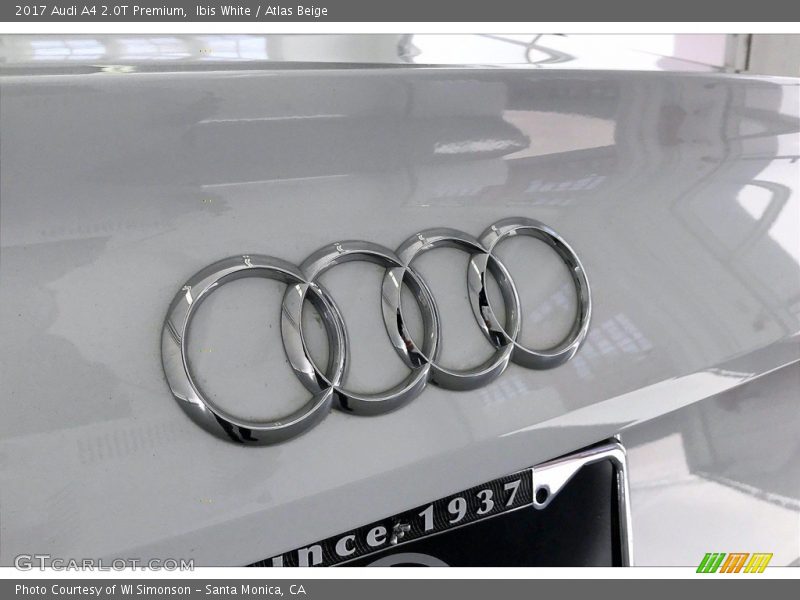 Ibis White / Atlas Beige 2017 Audi A4 2.0T Premium