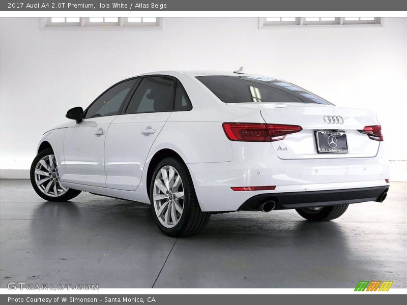Ibis White / Atlas Beige 2017 Audi A4 2.0T Premium