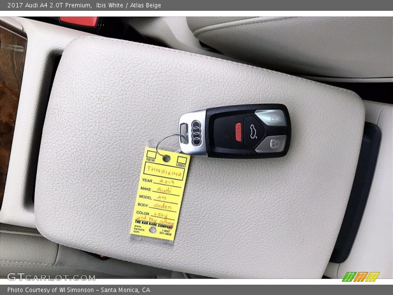 Keys of 2017 A4 2.0T Premium