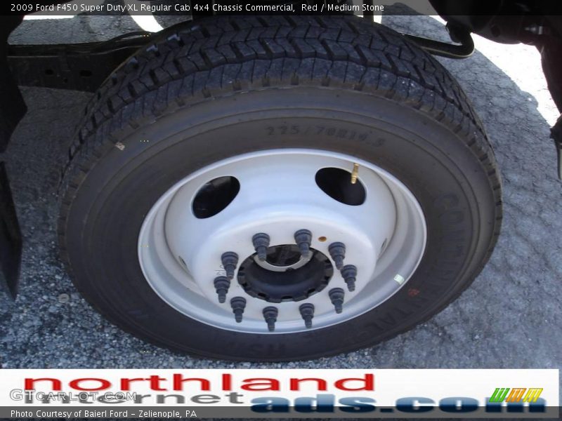 Red / Medium Stone 2009 Ford F450 Super Duty XL Regular Cab 4x4 Chassis Commercial
