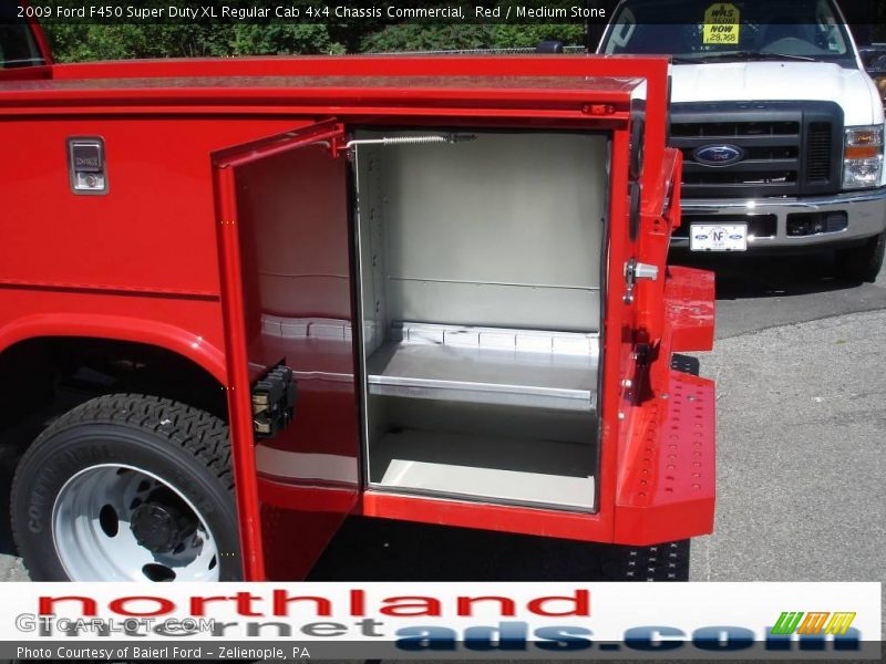 Red / Medium Stone 2009 Ford F450 Super Duty XL Regular Cab 4x4 Chassis Commercial