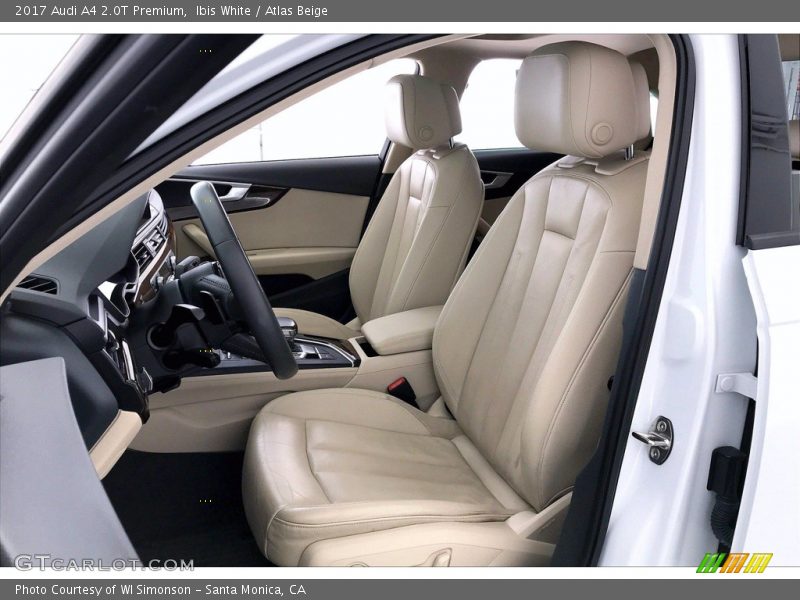Front Seat of 2017 A4 2.0T Premium