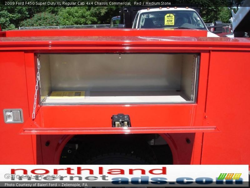 Red / Medium Stone 2009 Ford F450 Super Duty XL Regular Cab 4x4 Chassis Commercial