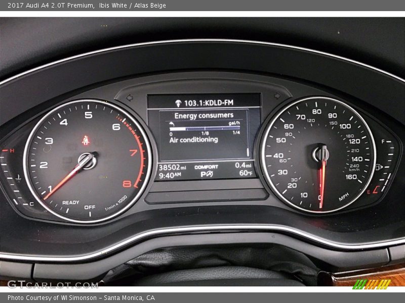  2017 A4 2.0T Premium 2.0T Premium Gauges