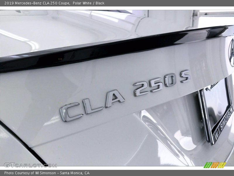 Polar White / Black 2019 Mercedes-Benz CLA 250 Coupe