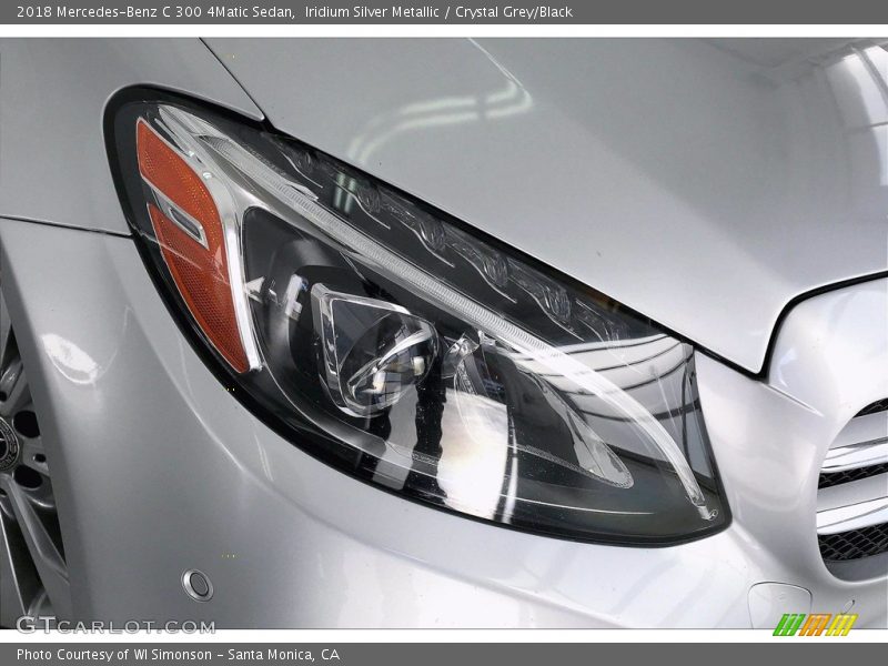 Iridium Silver Metallic / Crystal Grey/Black 2018 Mercedes-Benz C 300 4Matic Sedan