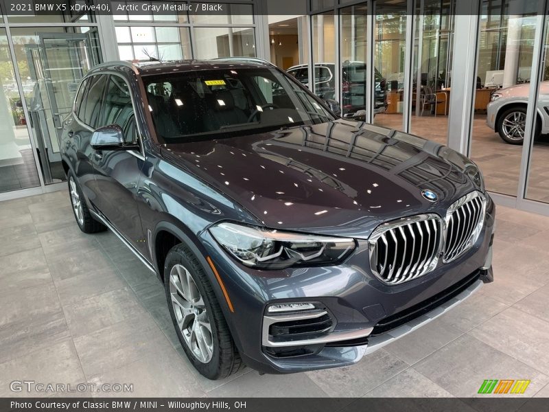 Arctic Gray Metallic / Black 2021 BMW X5 xDrive40i