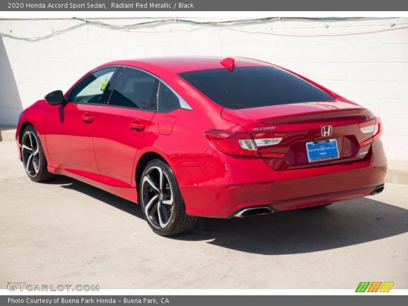 Radiant Red Metallic / Black 2020 Honda Accord Sport Sedan