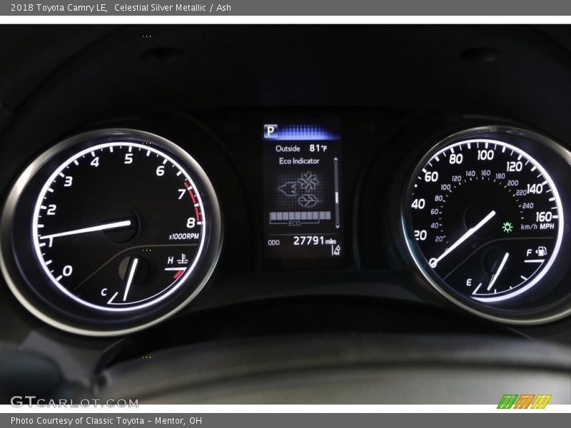 Celestial Silver Metallic / Ash 2018 Toyota Camry LE