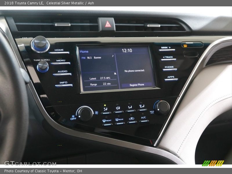 Celestial Silver Metallic / Ash 2018 Toyota Camry LE