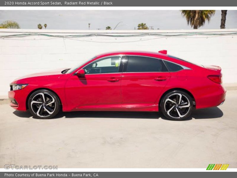 Radiant Red Metallic / Black 2020 Honda Accord Sport Sedan