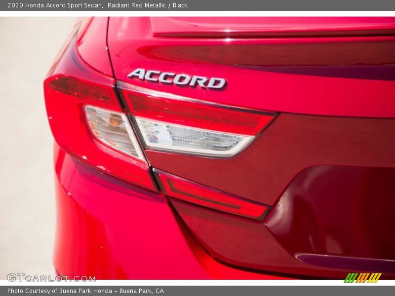 Radiant Red Metallic / Black 2020 Honda Accord Sport Sedan