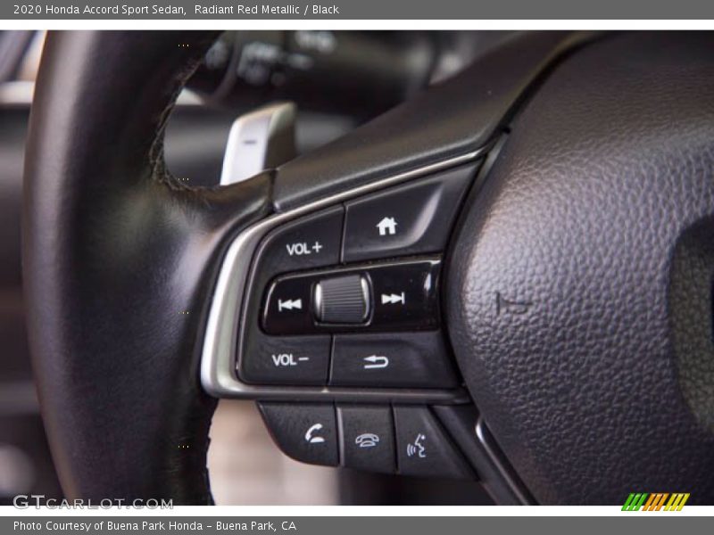 Radiant Red Metallic / Black 2020 Honda Accord Sport Sedan