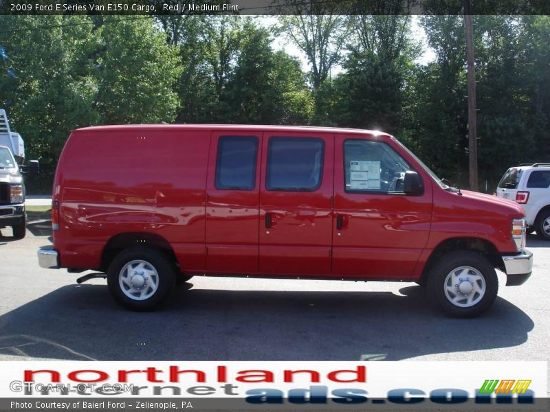 Red / Medium Flint 2009 Ford E Series Van E150 Cargo