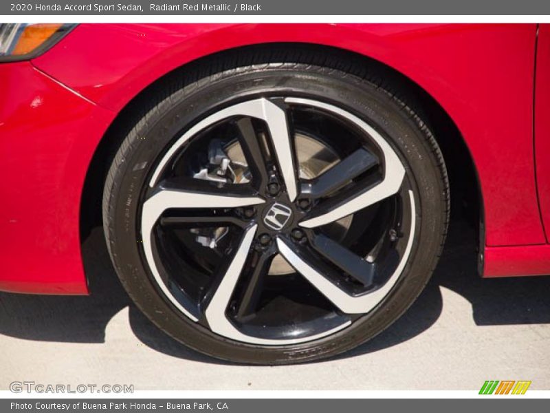 Radiant Red Metallic / Black 2020 Honda Accord Sport Sedan