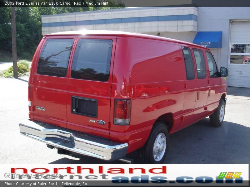 Red / Medium Flint 2009 Ford E Series Van E150 Cargo