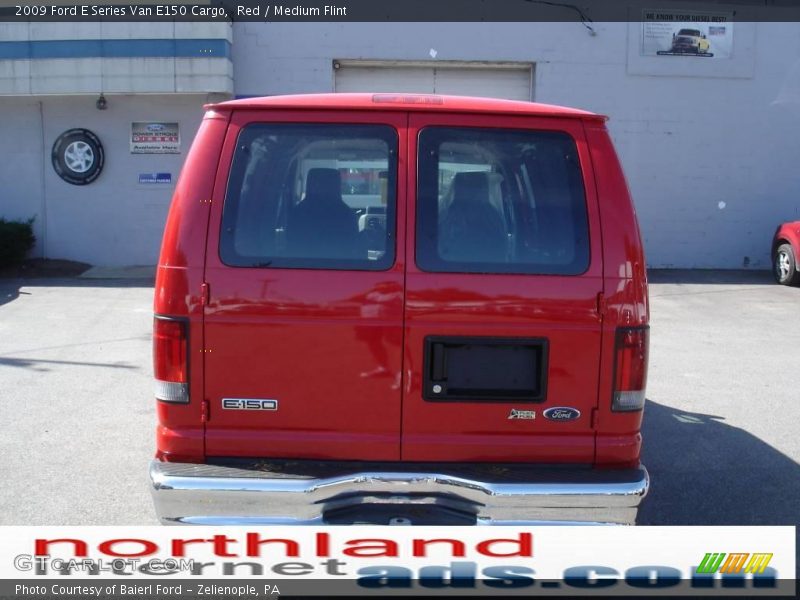 Red / Medium Flint 2009 Ford E Series Van E150 Cargo