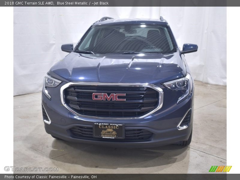Blue Steel Metallic / ­Jet Black 2018 GMC Terrain SLE AWD