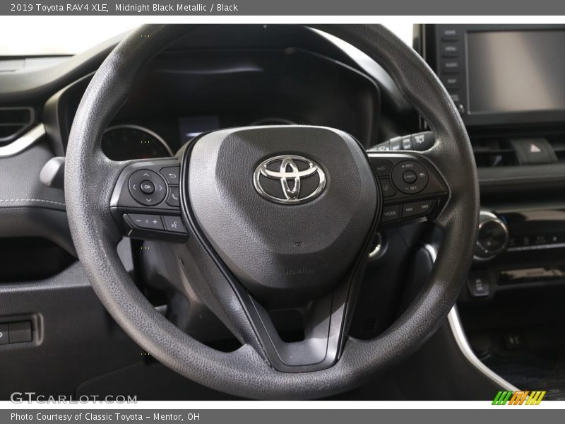 Midnight Black Metallic / Black 2019 Toyota RAV4 XLE