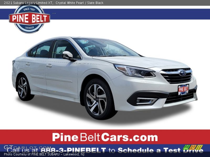 Crystal White Pearl / Slate Black 2021 Subaru Legacy Limited XT