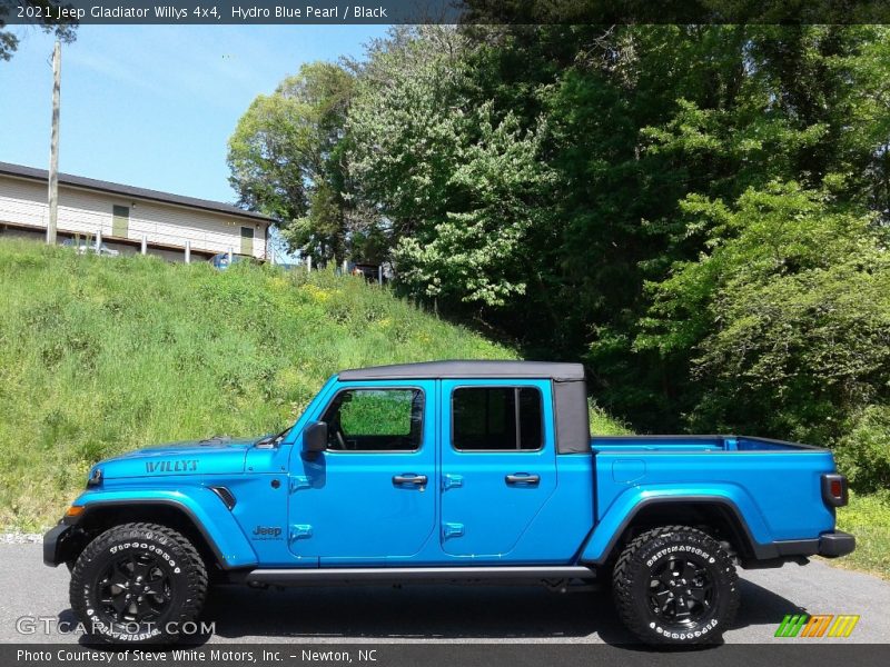 Hydro Blue Pearl / Black 2021 Jeep Gladiator Willys 4x4