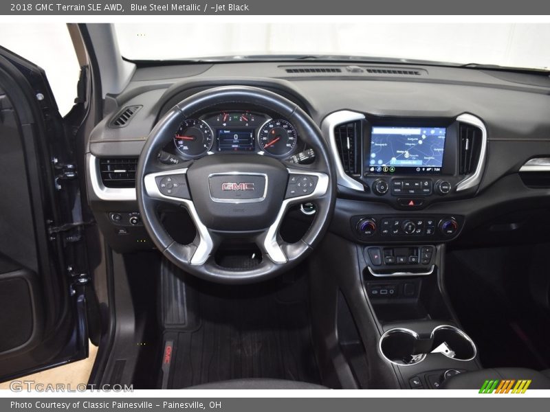 Blue Steel Metallic / ­Jet Black 2018 GMC Terrain SLE AWD