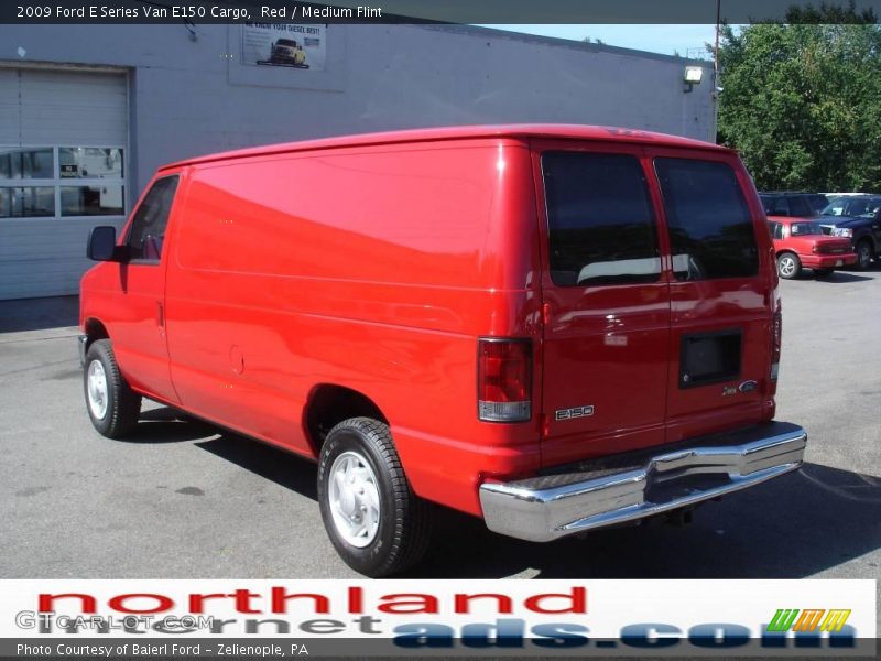 Red / Medium Flint 2009 Ford E Series Van E150 Cargo