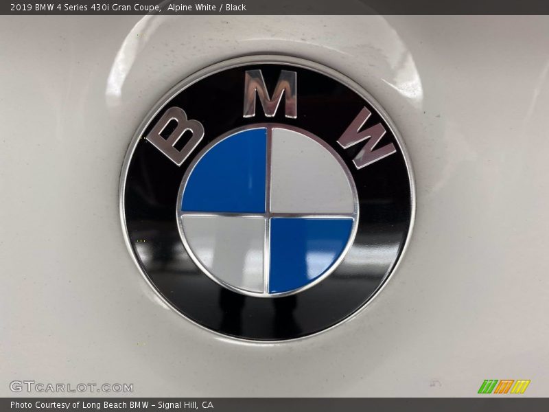 Alpine White / Black 2019 BMW 4 Series 430i Gran Coupe