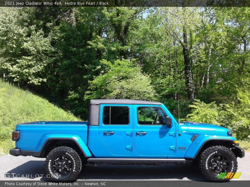 Hydro Blue Pearl / Black 2021 Jeep Gladiator Willys 4x4