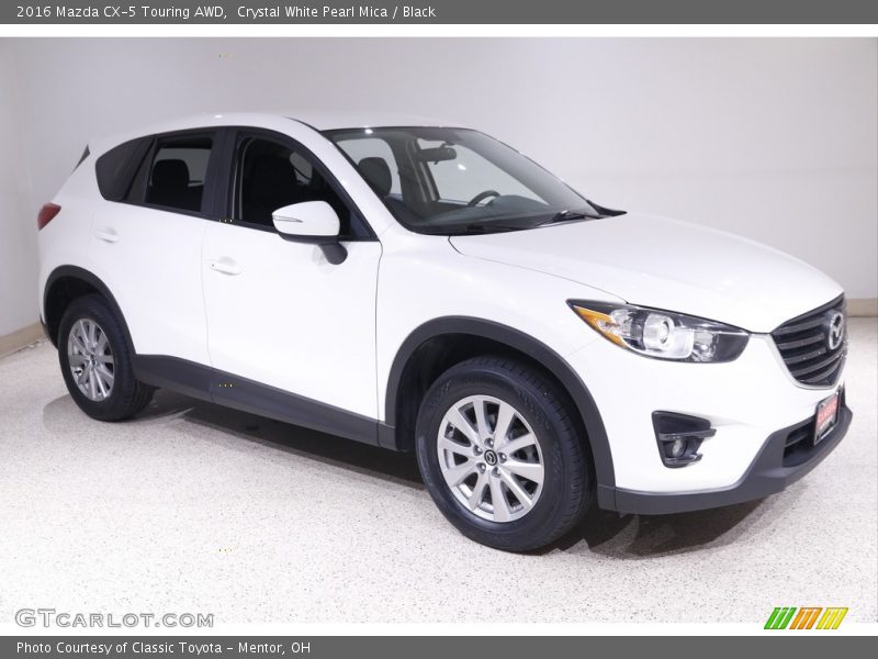 Crystal White Pearl Mica / Black 2016 Mazda CX-5 Touring AWD