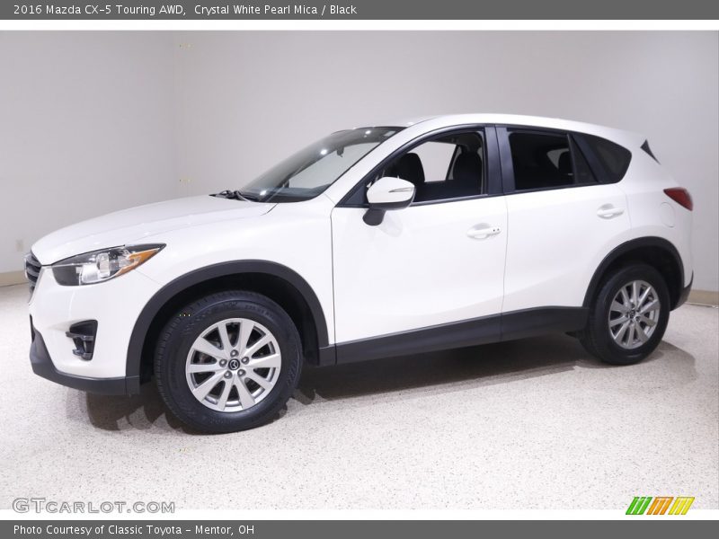 Crystal White Pearl Mica / Black 2016 Mazda CX-5 Touring AWD